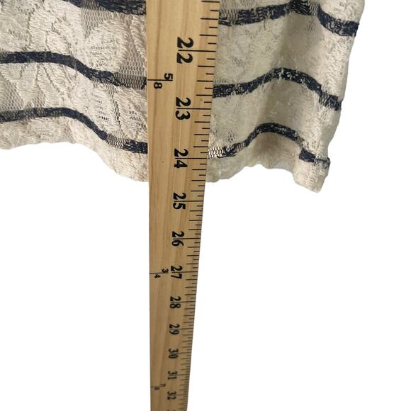 Sundance Women's Size Medium‎ Lace Western Cape Floral Striped Top - Picture 8 of 8